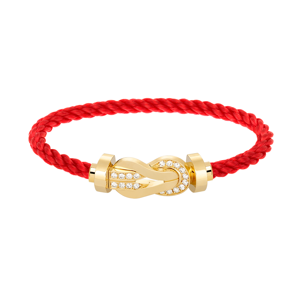 [Eterna Jewels]CHANCE LARGE 8 FIGURE BUCKLE HALF DIAMOND BRACELET GOLD