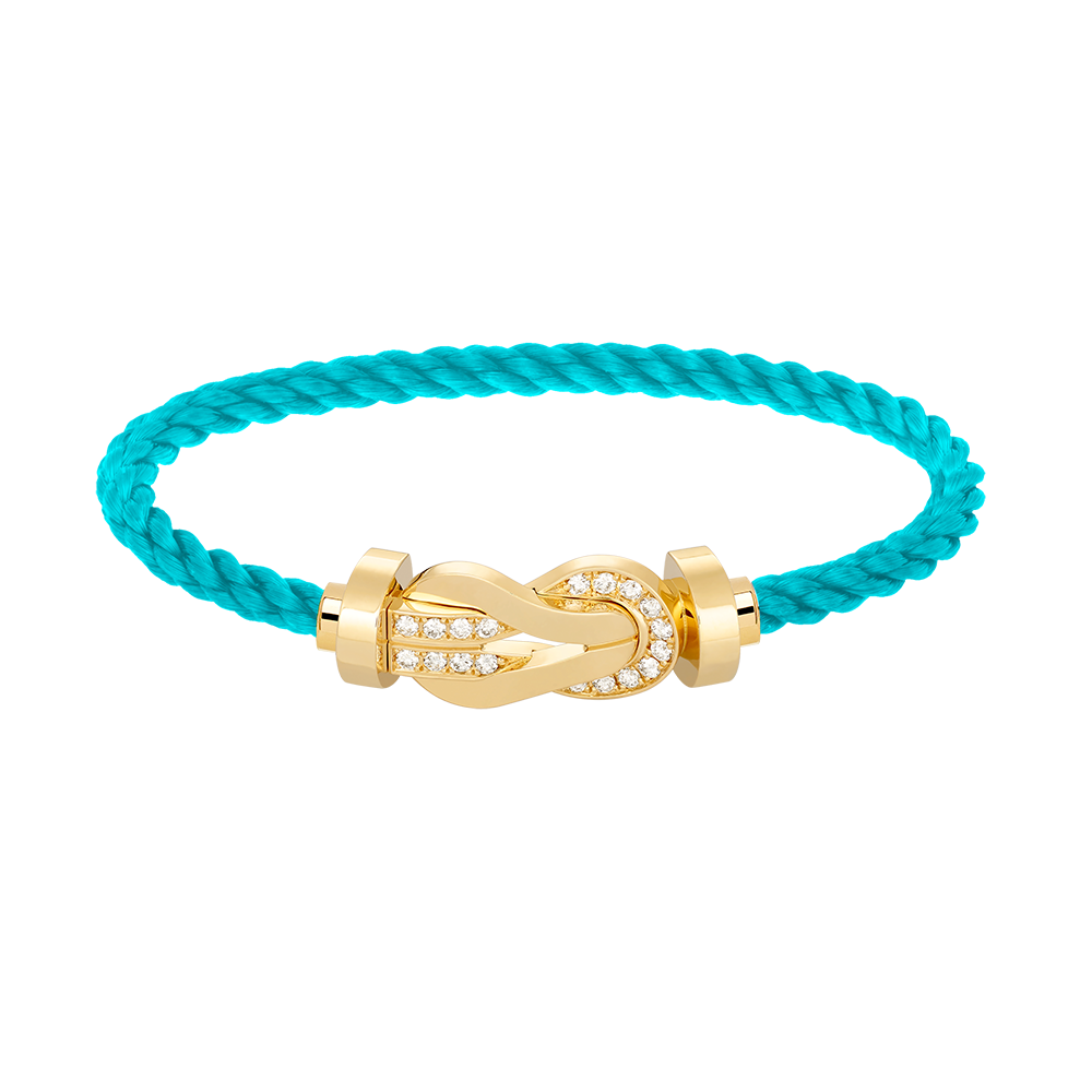 [Eterna Jewels]CHANCE LARGE 8 FIGURE BUCKLE HALF DIAMOND BRACELET GOLD