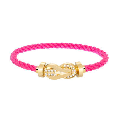 [Eterna Jewels]CHANCE LARGE 8 FIGURE BUCKLE HALF DIAMOND BRACELET GOLD