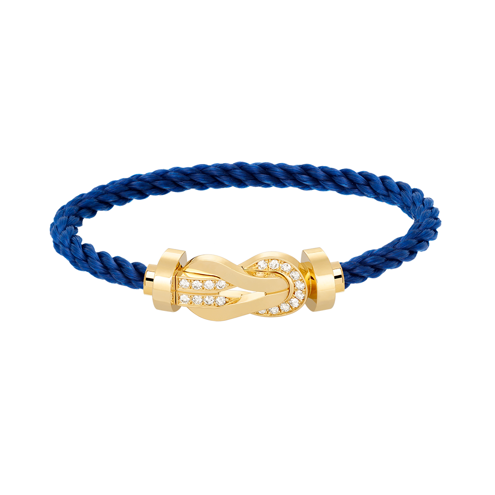[Eterna Jewels]CHANCE LARGE 8 FIGURE BUCKLE HALF DIAMOND BRACELET GOLD