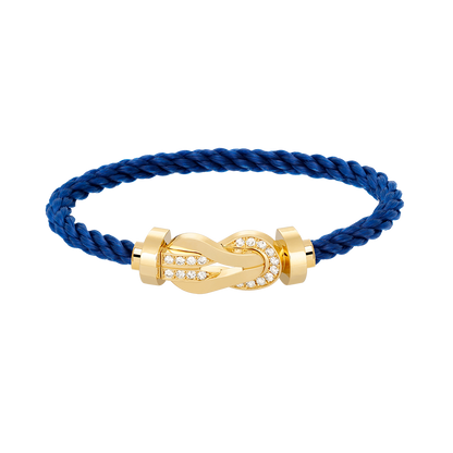 [Eterna Jewels]CHANCE LARGE 8 FIGURE BUCKLE HALF DIAMOND BRACELET GOLD