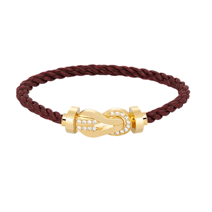 [Eterna Jewels]CHANCE LARGE 8 FIGURE BUCKLE HALF DIAMOND BRACELET GOLD