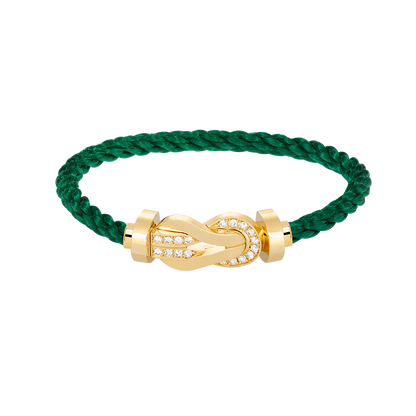 [Eterna Jewels]CHANCE LARGE 8 FIGURE BUCKLE HALF DIAMOND BRACELET GOLD