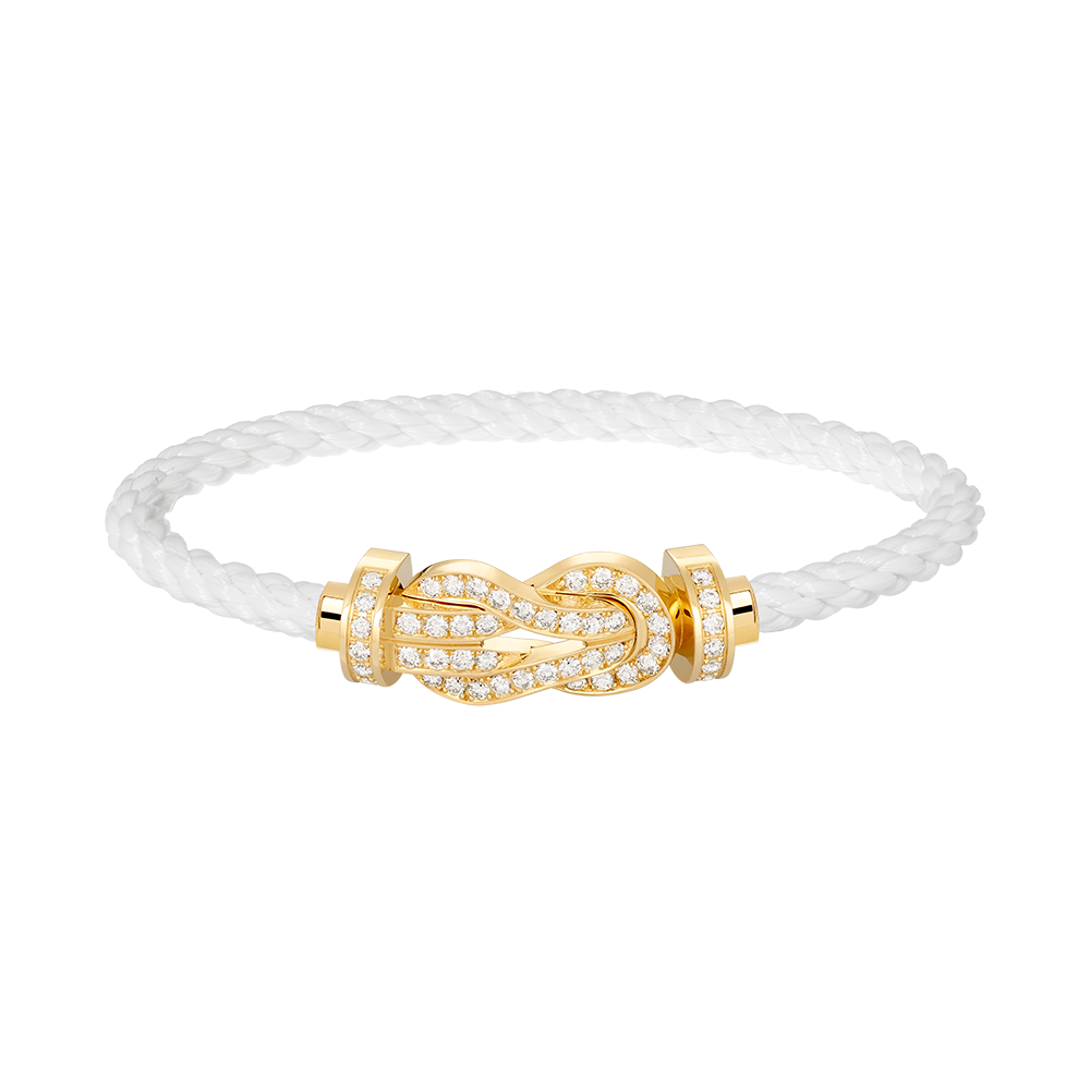 [Eterna Jewels]CHANCE LARGE 8 FIGURE BUCKLE FULLDIAMOND BRACELET GOLD