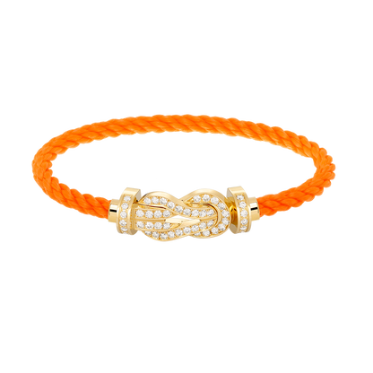 [Eterna Jewels]CHANCE LARGE 8 FIGURE BUCKLE FULLDIAMOND BRACELET GOLD