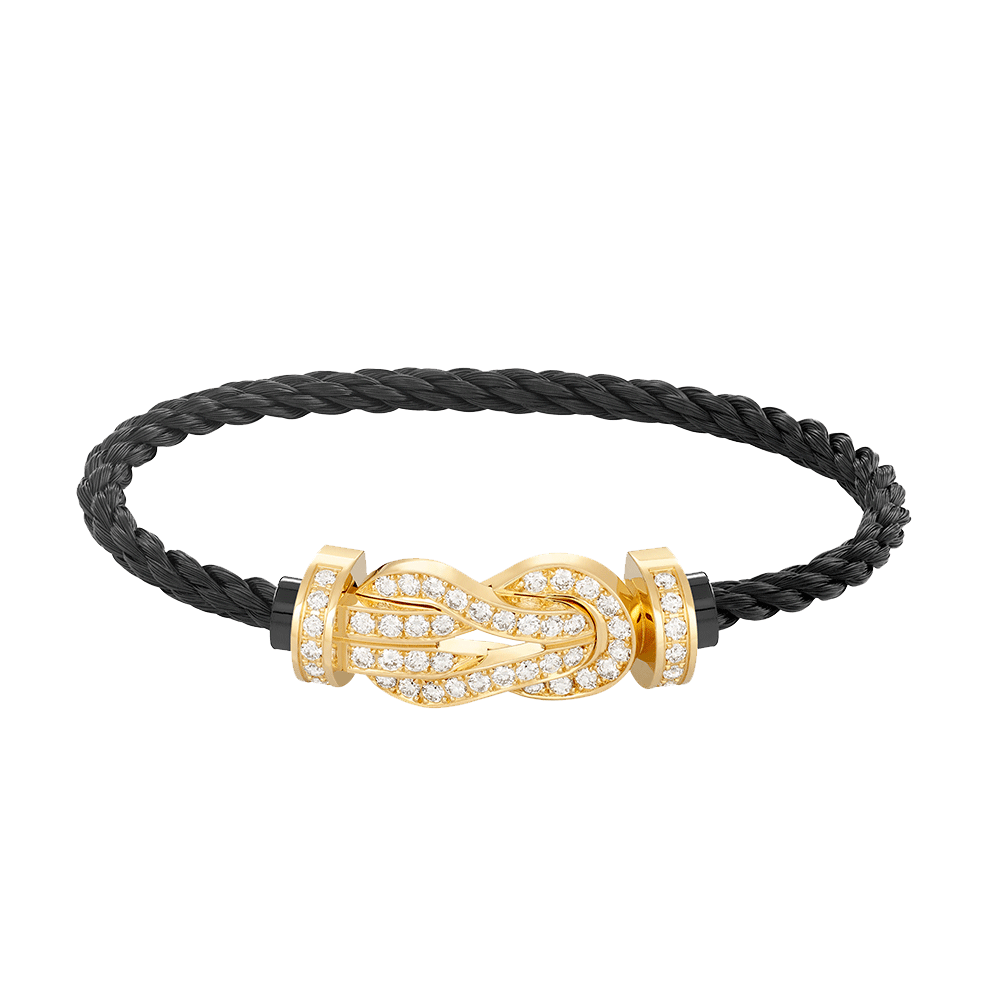 [Eterna Jewels]CHANCE LARGE 8 FIGURE BUCKLE FULLDIAMOND BRACELET GOLD