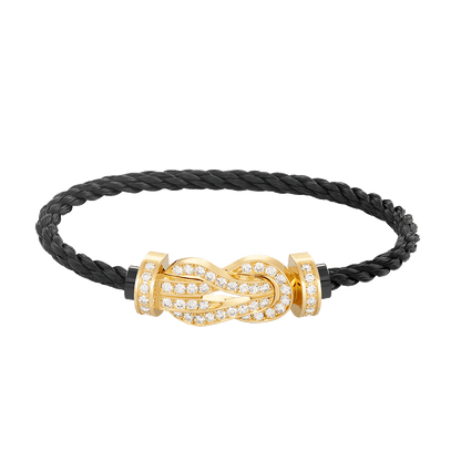 [Eterna Jewels]CHANCE LARGE 8 FIGURE BUCKLE FULLDIAMOND BRACELET GOLD
