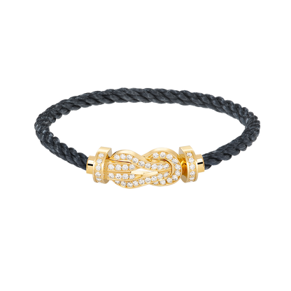 [Eterna Jewels]CHANCE LARGE 8 FIGURE BUCKLE FULLDIAMOND BRACELET GOLD
