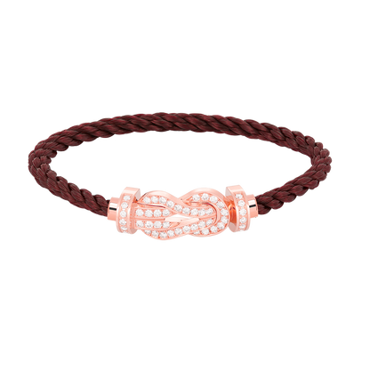 [Eterna Jewels]CHANCE LARGE 8 FIGURE BUCKLE FULL DIAMOND BRACELET ROSE GOLD