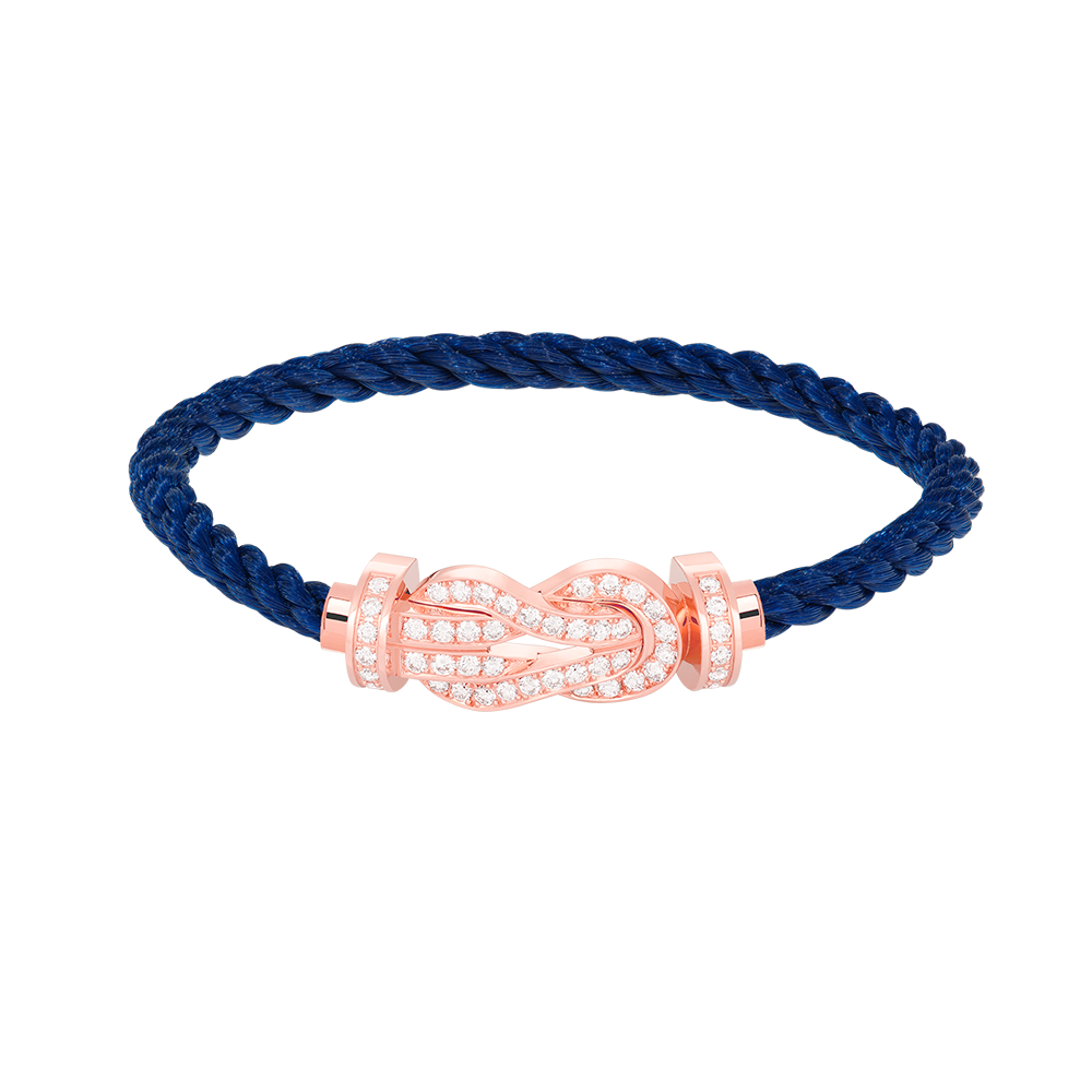 [Eterna Jewels]CHANCE LARGE 8 FIGURE BUCKLE FULL DIAMOND BRACELET ROSE GOLD