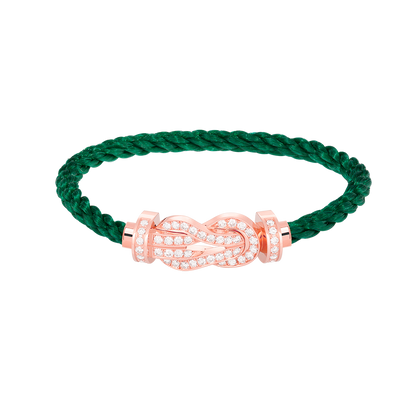[Eterna Jewels]CHANCE LARGE 8 FIGURE BUCKLE FULL DIAMOND BRACELET ROSE GOLD