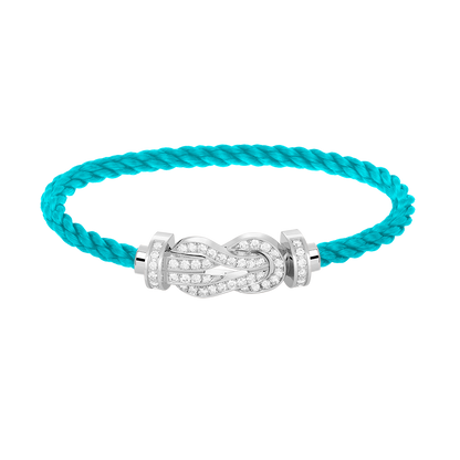 [Eterna Jewels]CHANCE LARGE 8 FIGURE BUCKLE FULL DIAMOND BRACELET SILVER