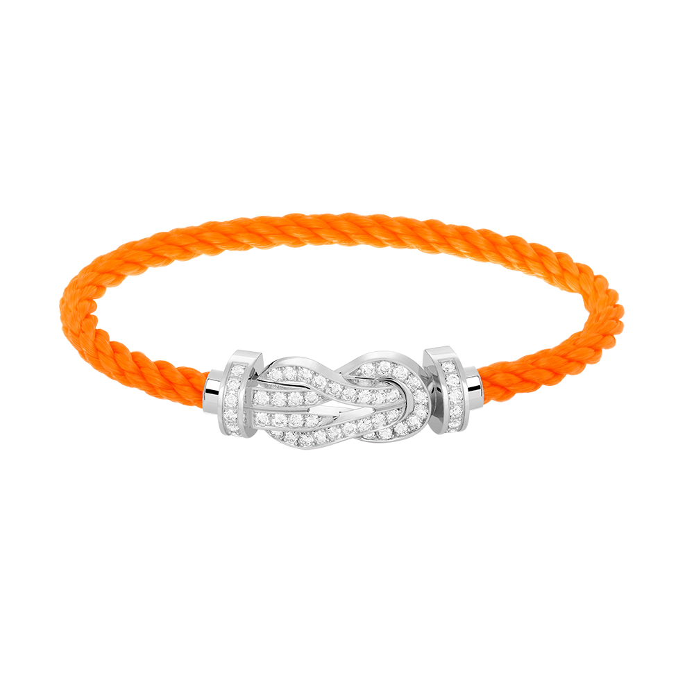 [Eterna Jewels]CHANCE LARGE 8 FIGURE BUCKLE FULL DIAMOND BRACELET SILVER