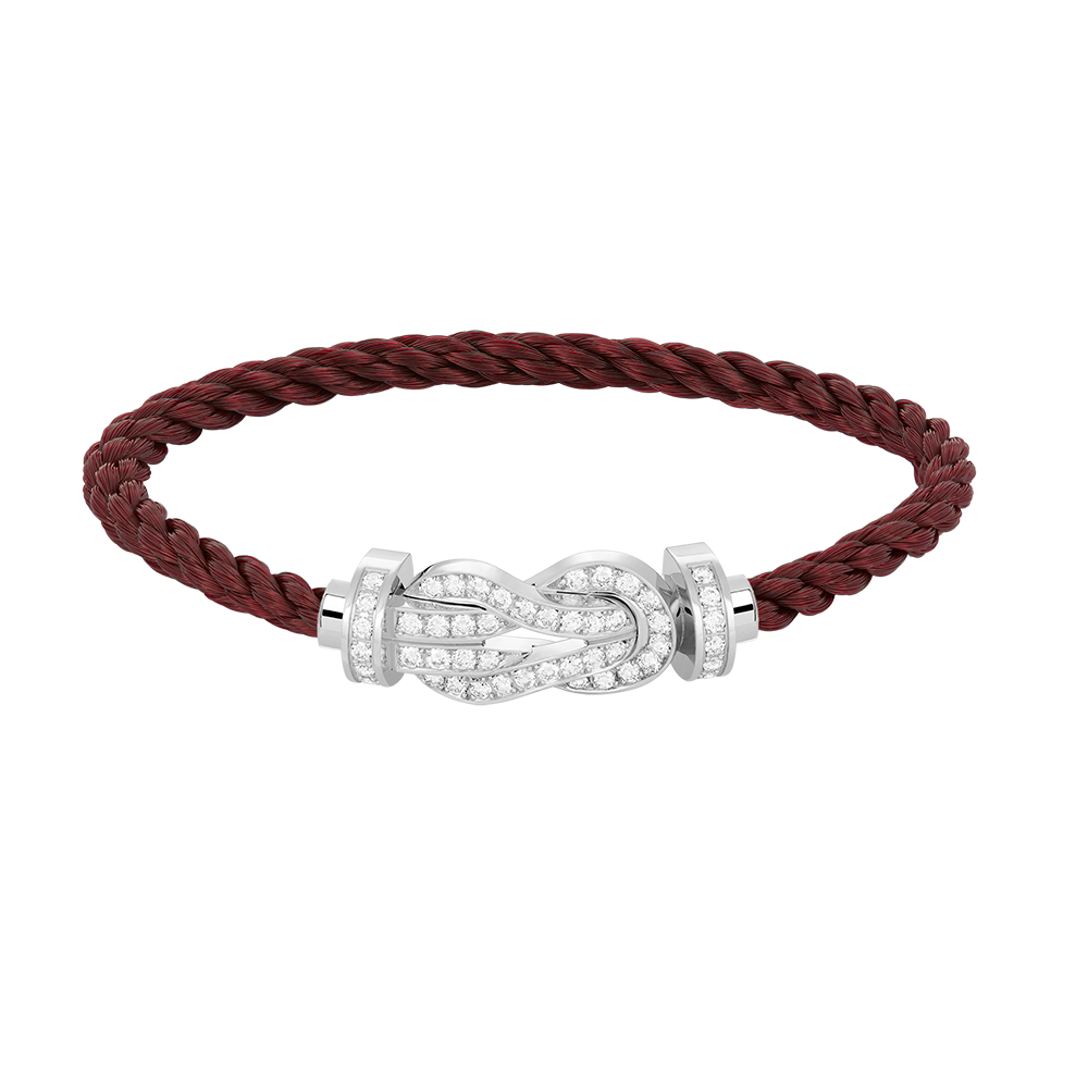 [Eterna Jewels]CHANCE LARGE 8 FIGURE BUCKLE FULL DIAMOND BRACELET SILVER