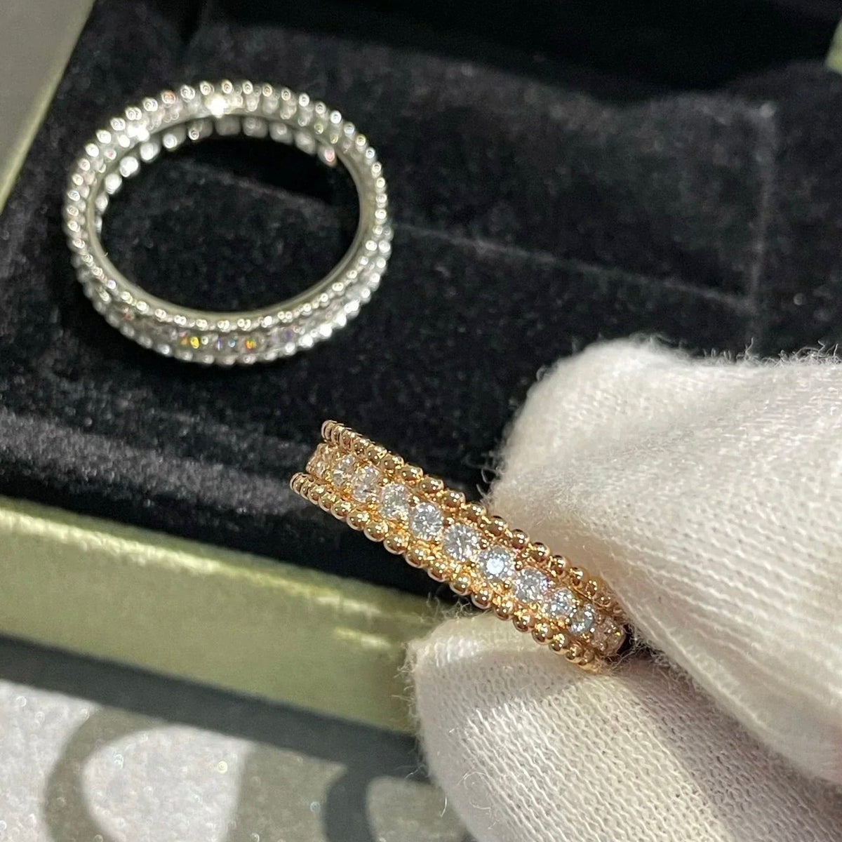 [Eterna Jewels]PERLEE DIAMOND SILVER RING