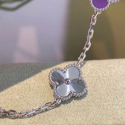 [Eterna Jewels] CLOVER 5 MOTIF VIOLET BRACELET COLLECTION