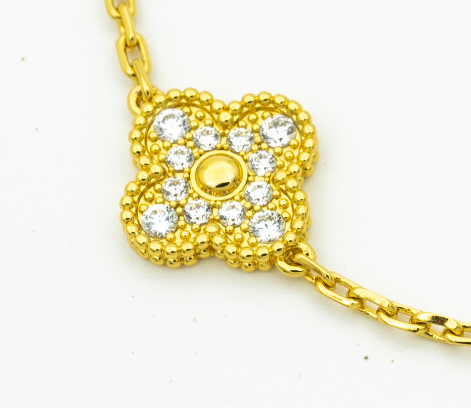 [Eterna Jewels] CLOVER 5 MOTIF LASER BRACELET COLLECTION