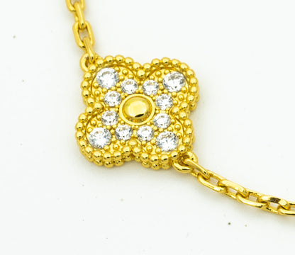 [Eterna Jewels] CLOVER 5 MOTIF LASER BRACELET COLLECTION