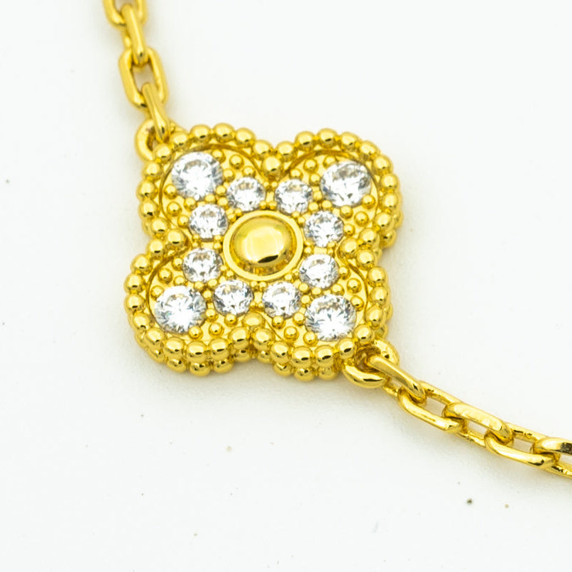 [Eterna Jewels] CLOVER 5 MOTIF LASER BRACELET COLLECTION