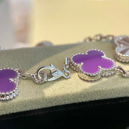 [Eterna Jewels] CLOVER 5 MOTIF VIOLET BRACELET COLLECTION