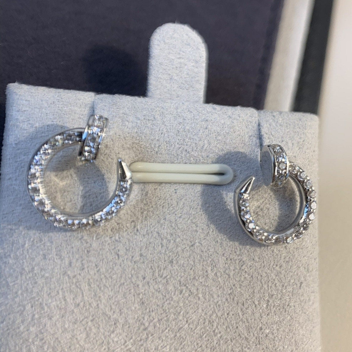 [Eterna Jewels]JUSTE EARRINGS SILVER DIAMONDS