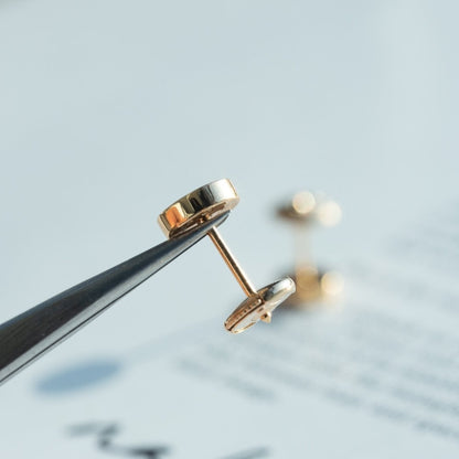 [Eterna Jewels]LOVE EARRINGS PINK GOLD 10MM