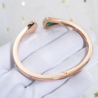[Eterna Jewels]DREAM BRACELET OPEN MALACHITE PINK GOLD