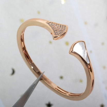 [Eterna Jewels]DREAM BRACELET OPEN PINK GOLD MOP DIAMOND