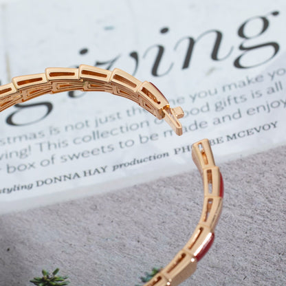 [Eterna Jewels]SERPENTI BRACELET PINK GOLD RUBELLITE
