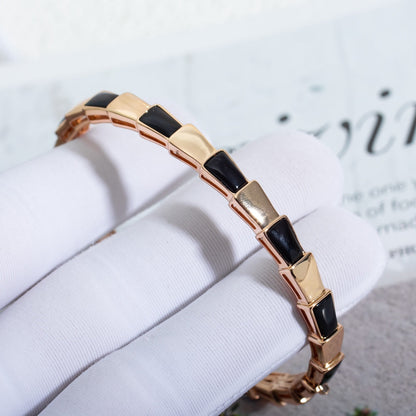 [Eterna Jewels]SERPENTI BRACELET PINK GOLD ONYX