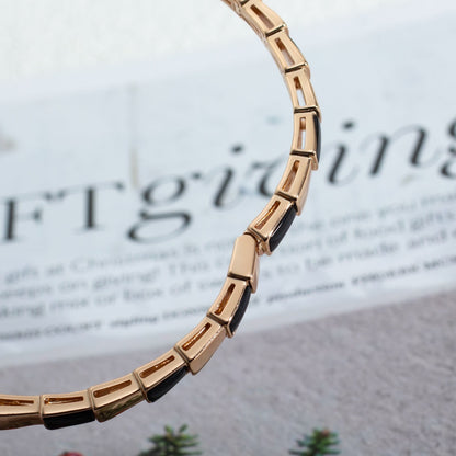 [Eterna Jewels]SERPENTI BRACELET PINK GOLD ONYX