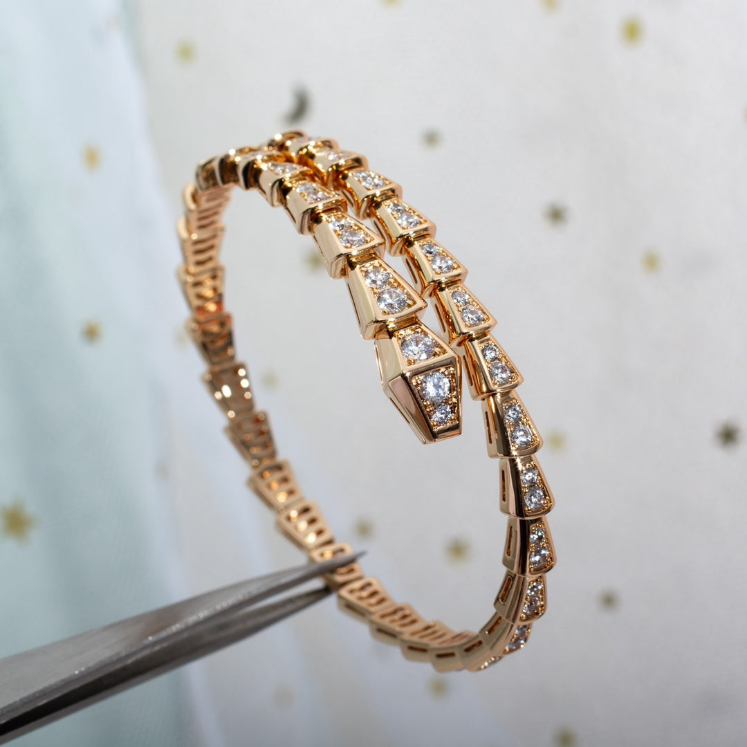 [Eterna Jewels]SERPENTI BRACELET 6.8MM PINK GOLD DIAMOND