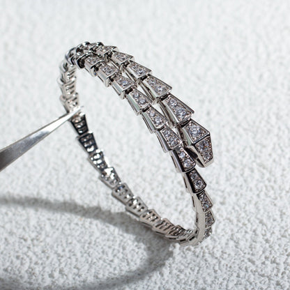 [Eterna Jewels]SERPENTI BRACELET 6MM SILVER DIAMOND