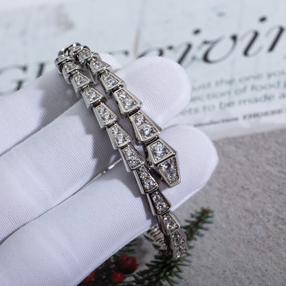 [Eterna Jewels]SERPENTI BRACELET 6MM SILVER DIAMOND
