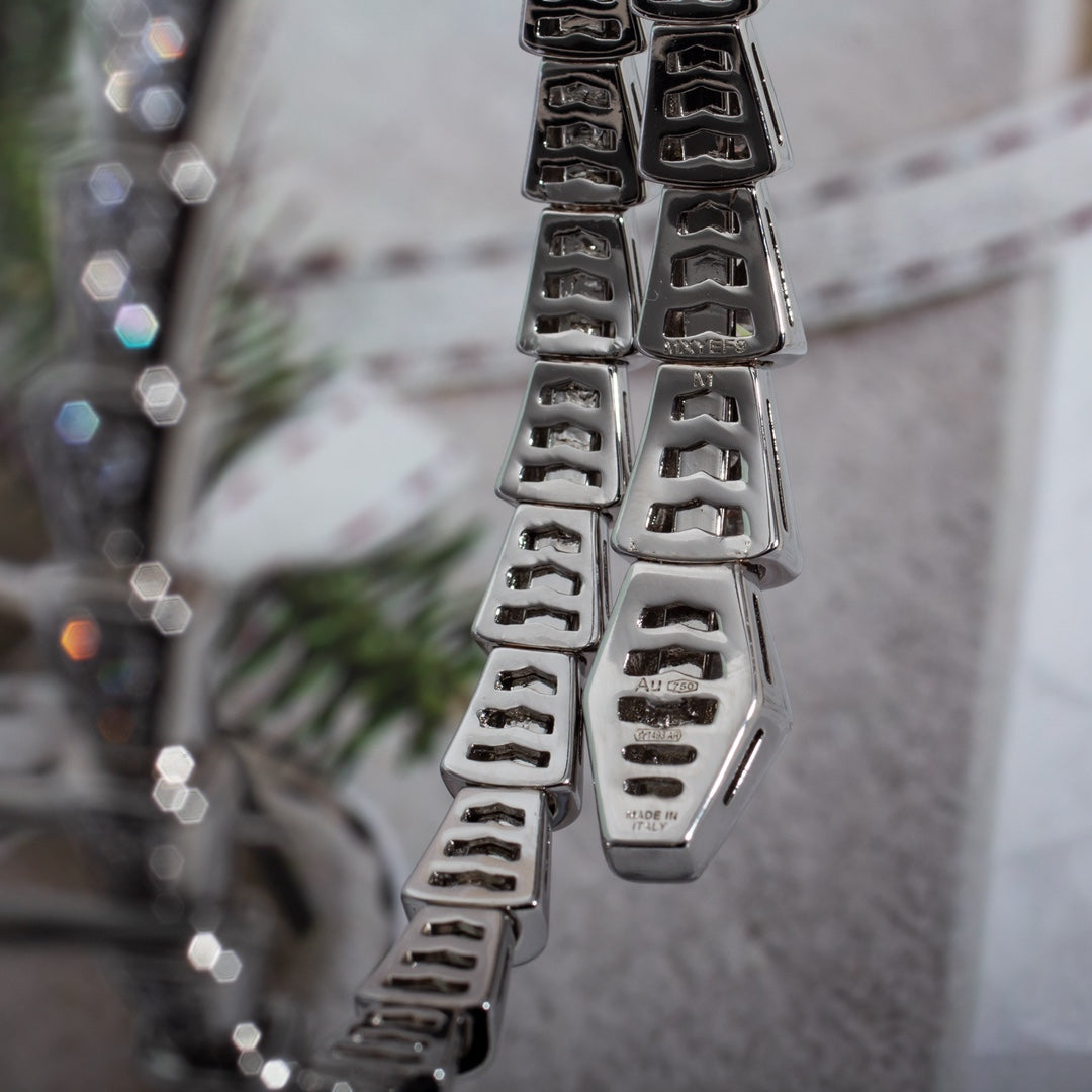 [Eterna Jewels]SERPENTI BRACELET 6MM SILVER DIAMOND