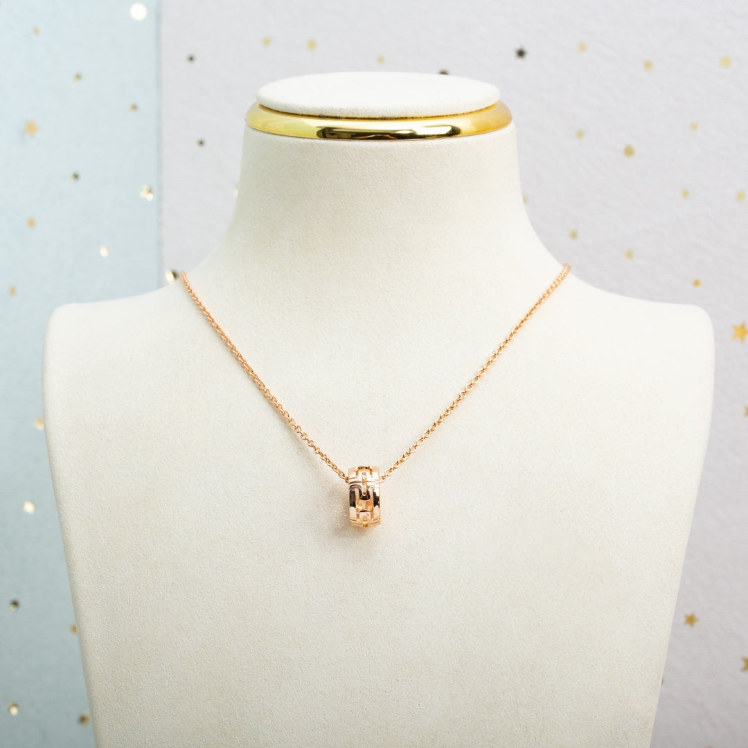 [Eterna Jewels]PARENTESI NECKLACE PINK GOLD
