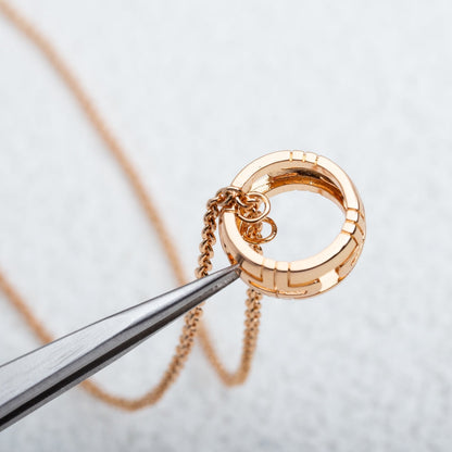 [Eterna Jewels]PARENTESI NECKLACE PINK GOLD