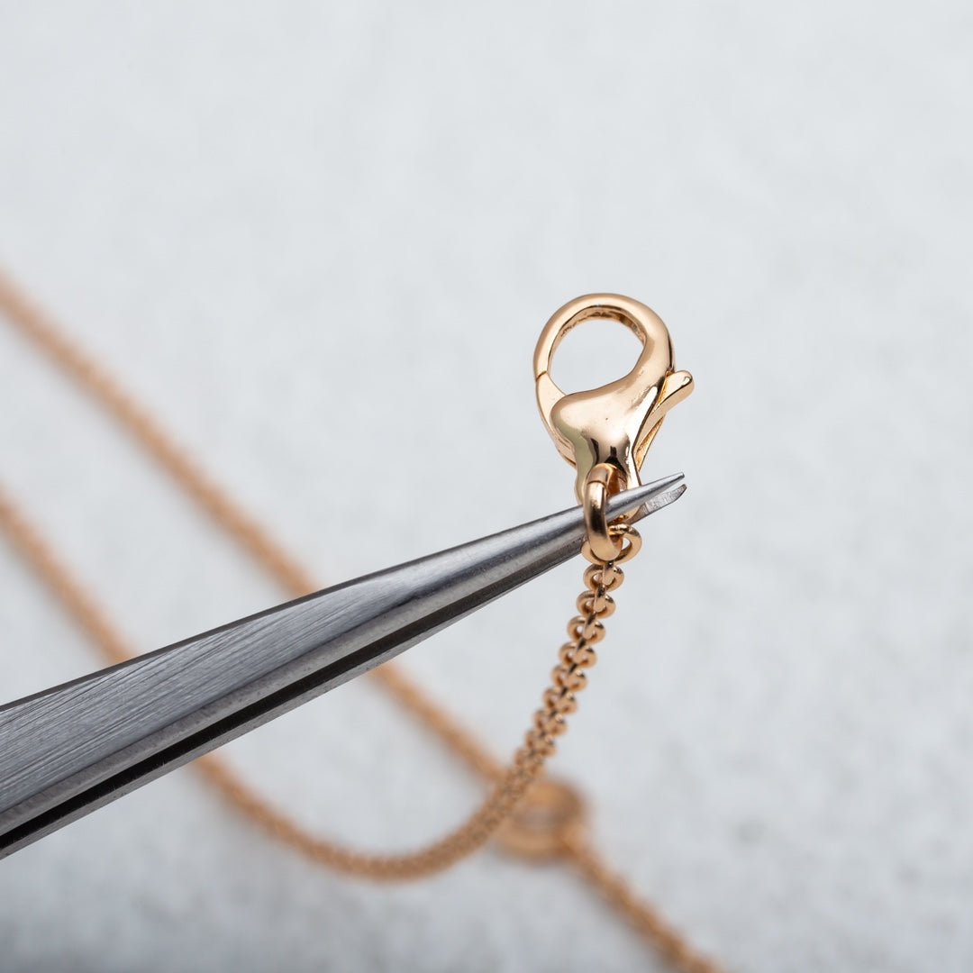 [Eterna Jewels]PARENTESI NECKLACE PINK GOLD