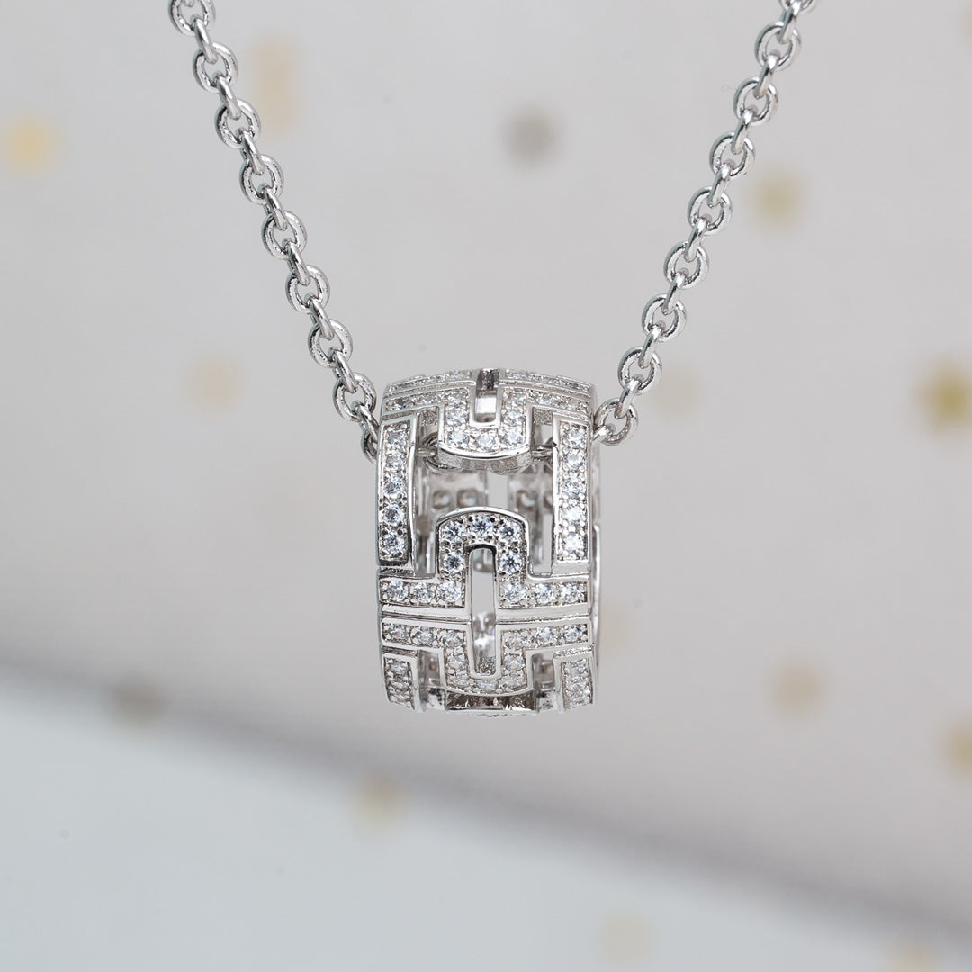 [Eterna Jewels]PARENTESI NECKLACE SILVER DIAMOND