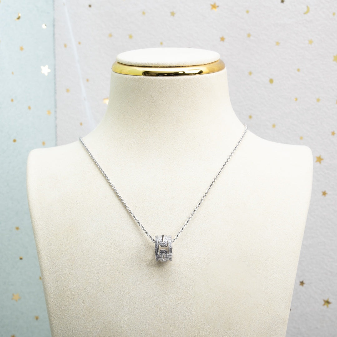 [Eterna Jewels]PARENTESI NECKLACE SILVER DIAMOND