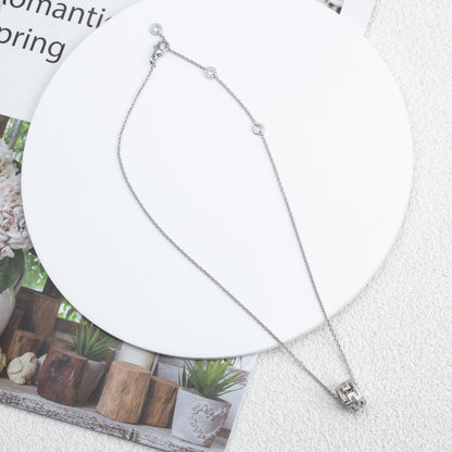 [Eterna Jewels]PARENTESI NECKLACE SILVER DIAMOND