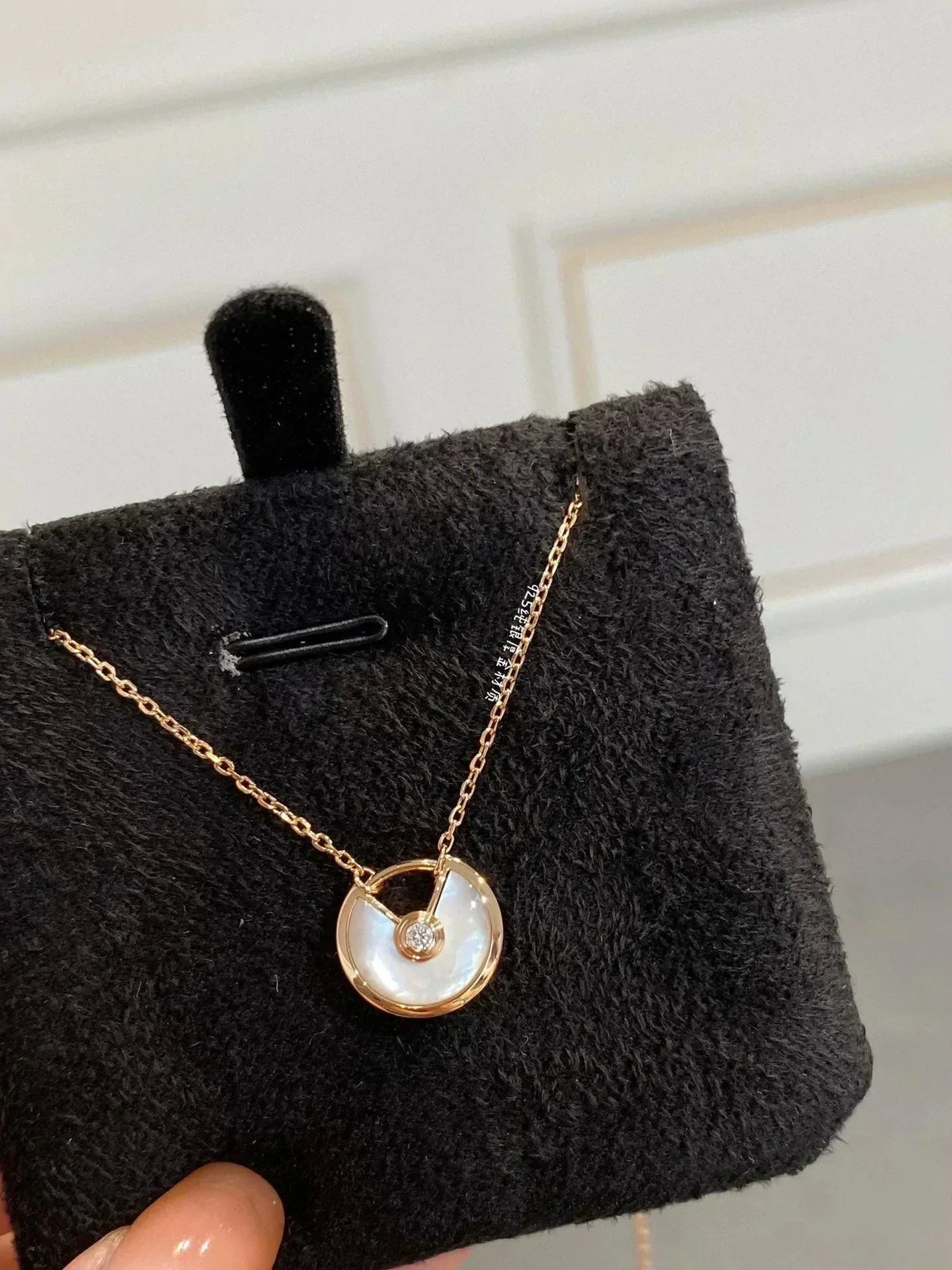 [Eterna Jewels]AMULETTE ROSE GOLD MOP NECKLACE