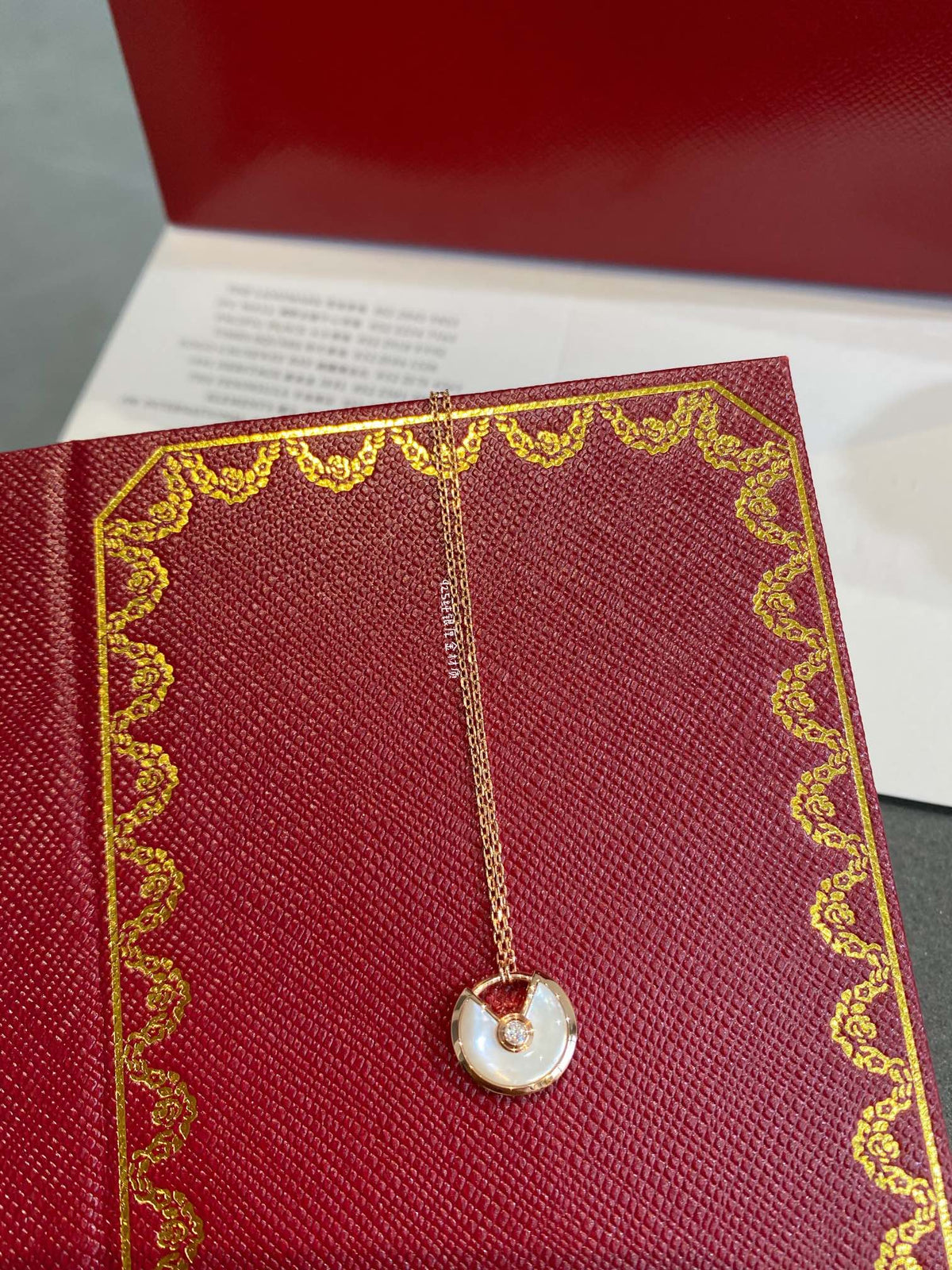 [Eterna Jewels]AMULETTE ROSE GOLD MOP NECKLACE
