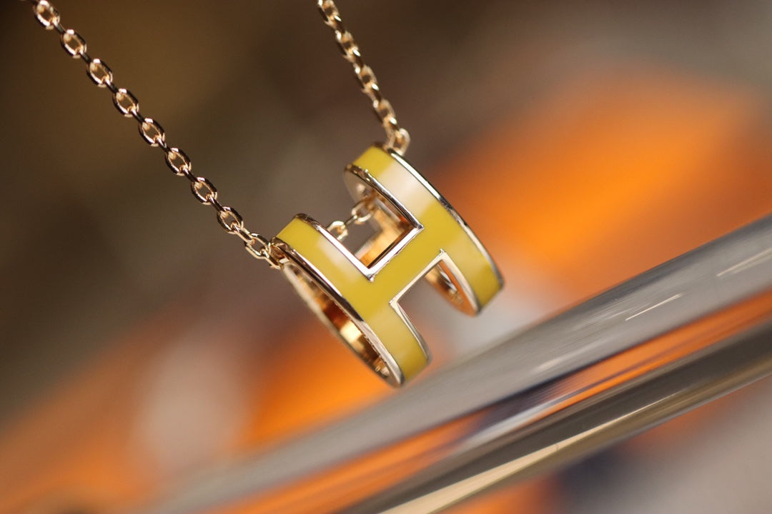 [Eterna Jewels]POP H PEDANT PINK GOLD