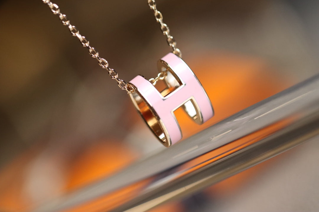 [Eterna Jewels]POP H PEDANT PINK GOLD