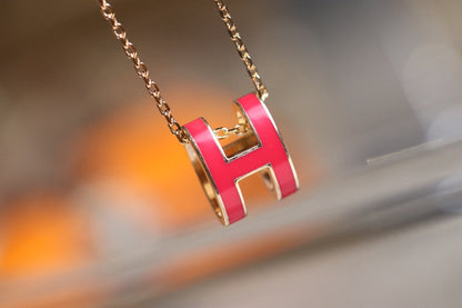 [Eterna Jewels]POP H PEDANT PINK GOLD
