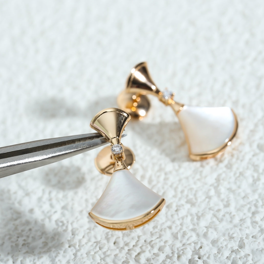 [Eterna Jewels]DREAM MOP PINK GOLD EARRINGS