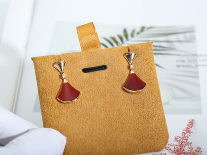 [Eterna Jewels]DREAM Carnelian PINK GOLD EARRINGS