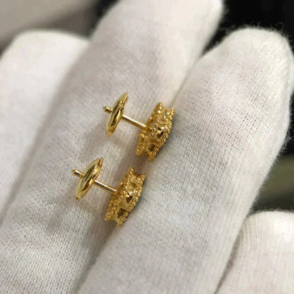 [Eterna Jewels]CLOVER MINI 9.5MM MALACHITE  EARRINGS
