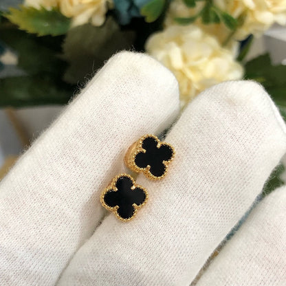 [Eterna Jewels]CLOVER MINI GOLD EARRINGS